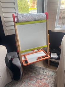 Kids easel - white board, paper and chalk