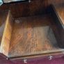 Vintage Burr Walnut Dressing Table with Tri-Fold Mirror Image 4