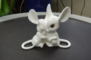 Vintage Royal Osborne White Bone China Mice Figurine