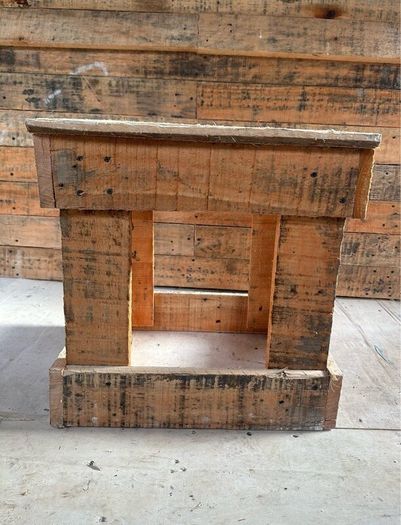 Handmade wooden stool