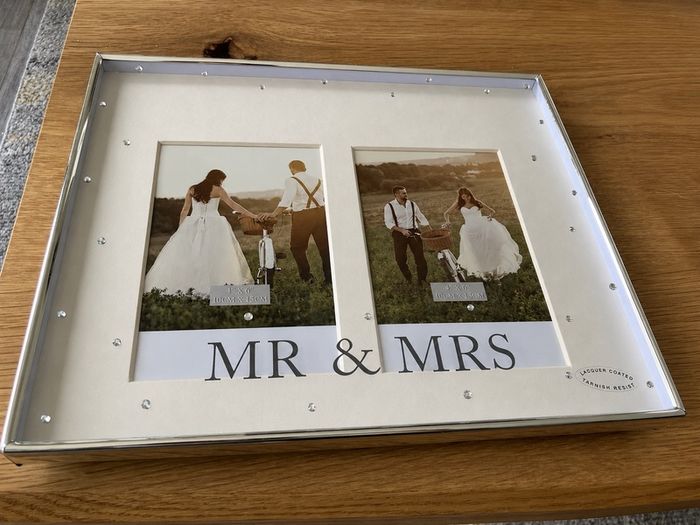 Mr and Mrs wedding frame