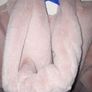 Dusty Pink Fur Hooded Jacket  size 31/32 Image 3