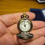 Vintage Small Bronze Quartz Pocket Watch Image 3