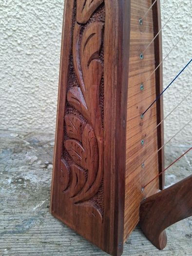 Lap Harp or model Harp handcarved