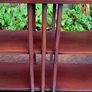 Vintage oak & mahogany console table Image 2
