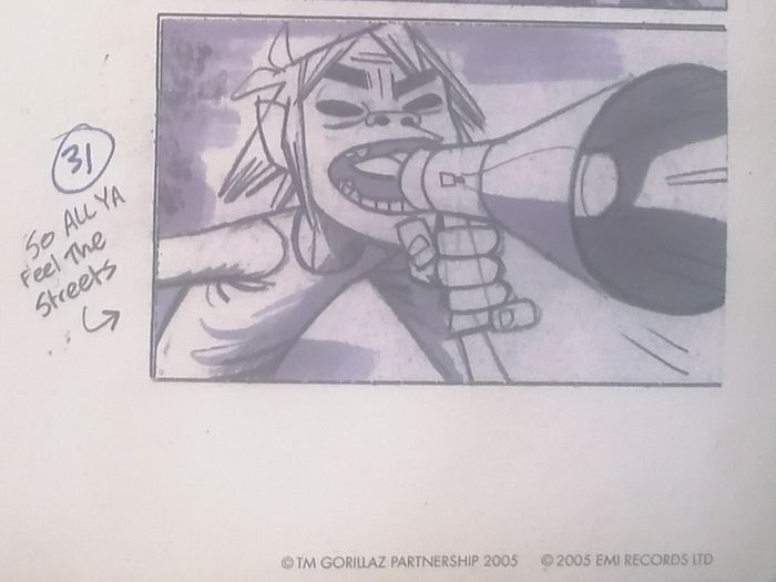 Gorillaz Cartoon Print