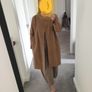 Cos Leather Coat Size Uk 14 Image 3