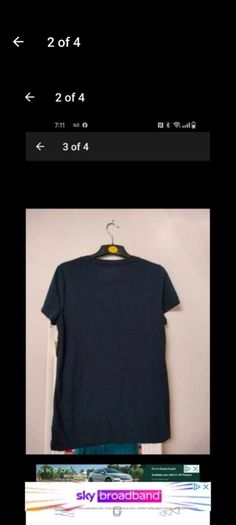 Men's AERO navy t. Shirt new with tags