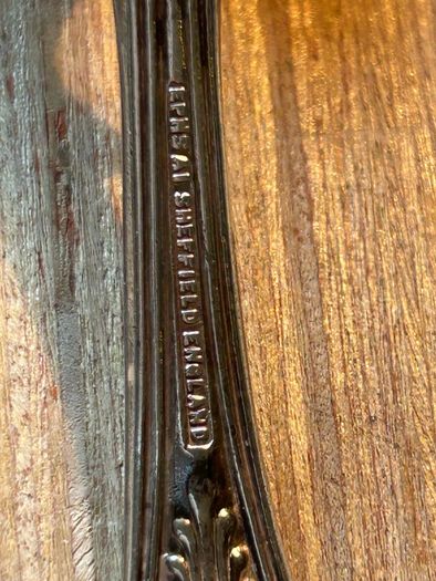 Vintage Sheffield Silver Plate Sauce Ladle with Kings pattern