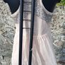 Bay - Powder Pink Pleated Chiffon Mini Dress with Embellished Sequins Image 4