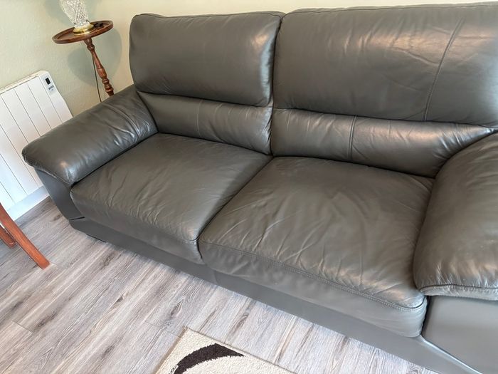 Couch - leather sofa