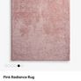 Pink faux fur rug 175x125cm Image 5
