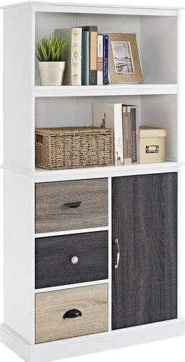 Mercer Storage Bookcase White - 9634096uk