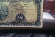1975 Irish Ten Pounds Banknote
