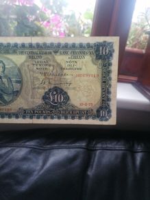 1975 Irish Ten Pounds Banknote