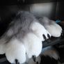Fursuit Long Fur Husky Fox Mascot Head Party Halloween (Head + Claws) Image 5
