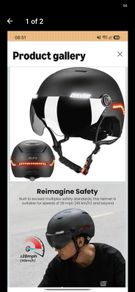 bike/ebike smart helmet and high vis jacket