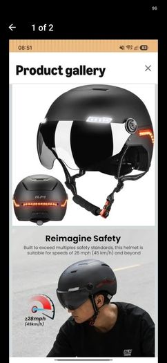 bike/ebike smart helmet and high vis jacket