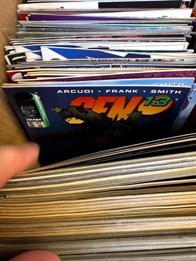 Image Long Comic Box w 275 comics for Sale