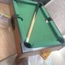 free table top snooker table with one cue no balls Image 2