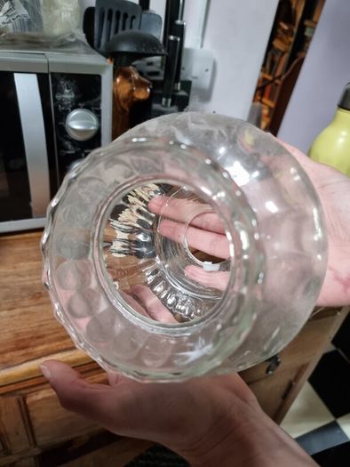 Vintage glass light fixtures