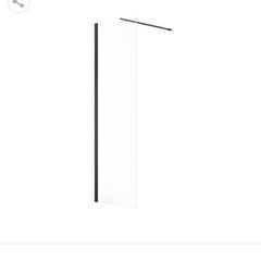 Sonas Aspect Black Frame Wetroom Panel 600mm