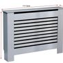 Grey Painted Radiator Cover Wall Cabinet Wood MDF Traditional Modern Small (FREE POSTAGE) Image 5