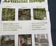 Artificial hedge