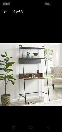 Desk with Shelves