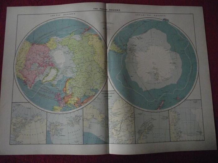 30 X Maps & Charts from Philip's Mercantile Marine Atlas of the World - Fourth Edition 1913