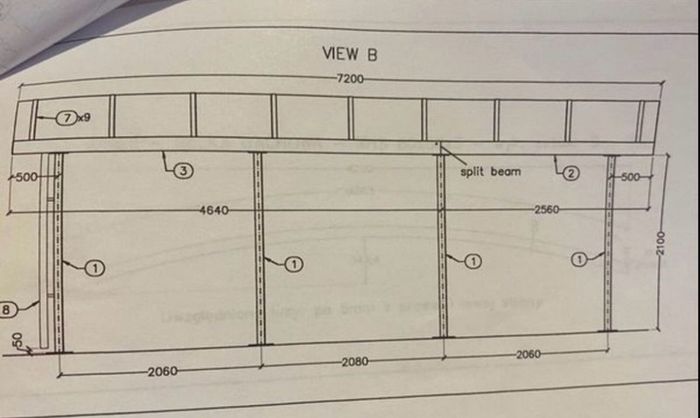 Free-standing carport. .