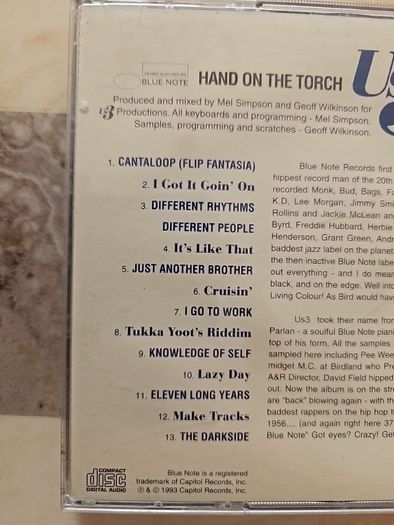 Us3  2CD (Blue Note) - Hand On The Torch