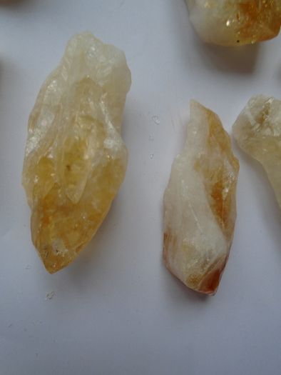 Citrine points, Raw citrine, Crystals, Gemstones