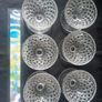 Diamond pattern glass desert/sundae dishes Image 3