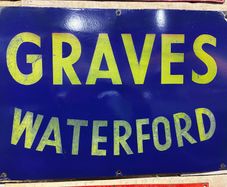 enamel sign