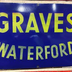 enamel sign
