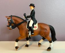 Schleich Dressage Horse & Rider - Hanoverian Mare