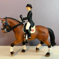 Schleich Dressage Horse & Rider - Hanoverian Mare