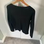 Naf Naf black detailed jacket style top Image 2