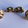 Vintage Solid 9ct Yellow Gold 375 Knot  Stud Earrings,  0,6g Image 8