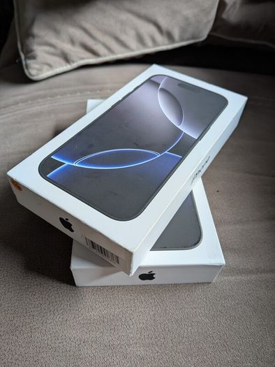 2 x iphone 16 pro boxes with type c braided cables