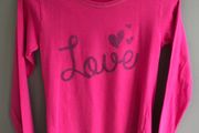 Size 6-8 (31-32 inch chest) pink long sleeved top