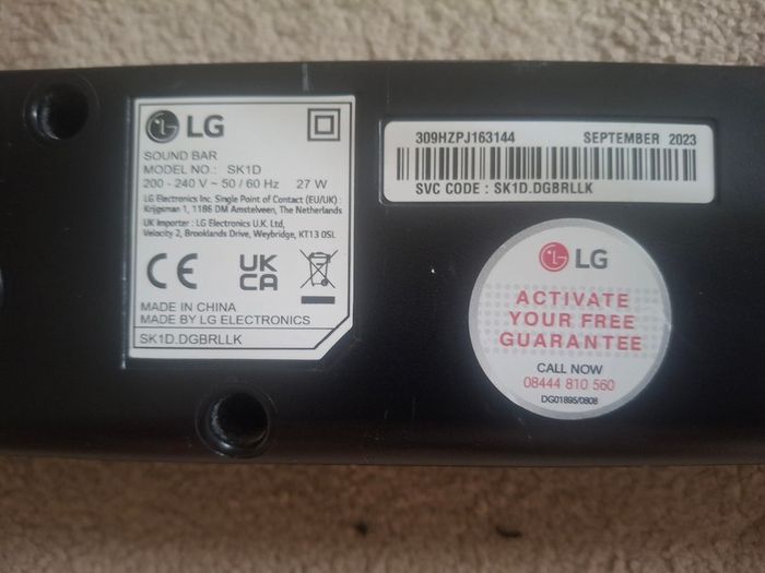 LG Sound bar