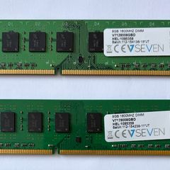 32gb Ddr3 Desktop Ram (2 By 8gb) V7 8gb Ddr3-1600  Fully Working