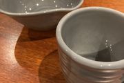Paul Costelloe Living - Made in Portugal Grey Mug and Matching irregular round bowl