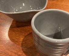 Paul Costelloe Living - Made in Portugal Grey Mug and Matching irregular round bowl