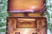Leather laptop bag