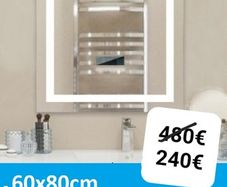 LED Bathroom Mirror Bluetooth Speakers Antifog Demister Makeup Control Panel Date Temperature Ensuite Illuminated Dual LED Touch Switch