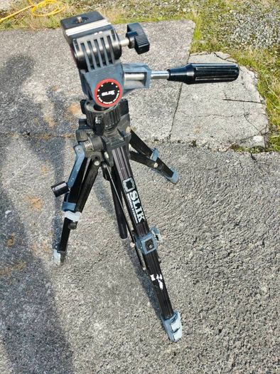 Slick aluminum professional camera tripod