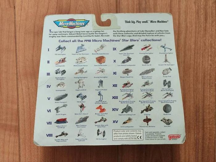 Star Wars Micro Machines XIV Imperial Landing Craft S-Swoop Death Star Micromachines Galoob 1997 Death Star S-Swoop Imperial Landing Craft